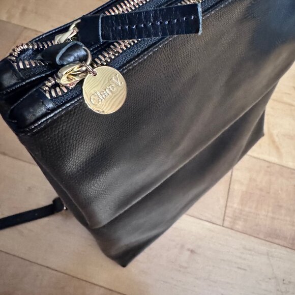 Clare V Black Lizard Agnes Backpack - Brand New - Picture 6 of 7